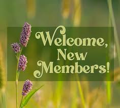 Welcome New Members